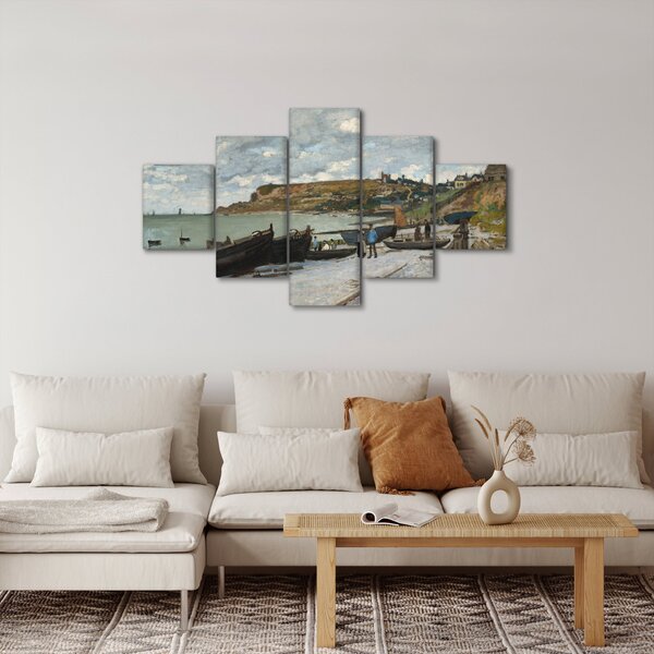 Obraz - Claude Monet, Sainte Adresse, reprodukce (125x70 cm)