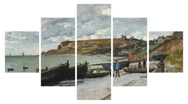 Obraz - Claude Monet, Sainte Adresse, reprodukce (125x70 cm)
