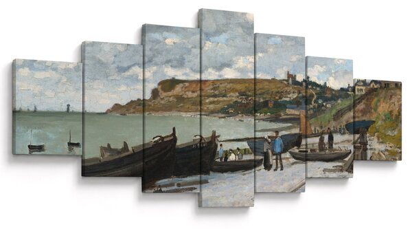 Obraz - Claude Monet, Sainte Adresse, reprodukce (210x100 cm)