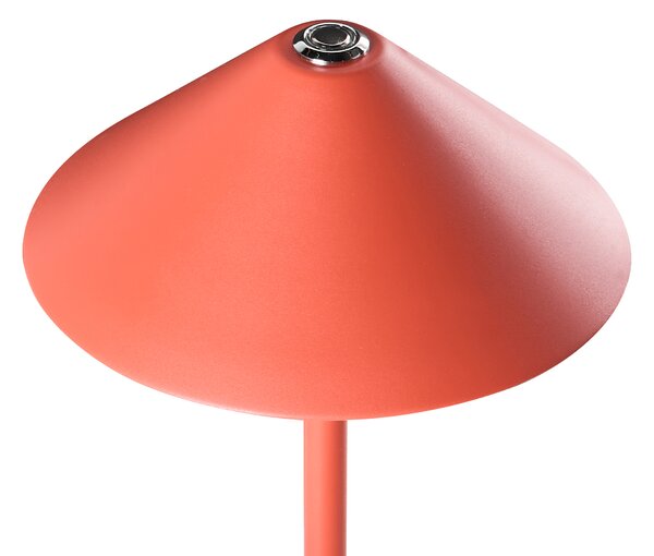 LED bezdrátová stolní lampa MODJO se stmívačem Kov Červená