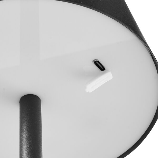 LED bezdrátová stolní lampa GUDER se stmívačem Kov Černá