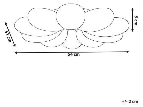 LED stropní lampa Květina TINAU Bílá