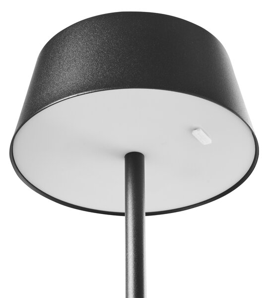 LED bezdrátová stolní lampa GUDER se stmívačem Kov Černá