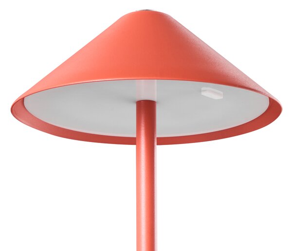 LED bezdrátová stolní lampa MODJO se stmívačem Kov Červená