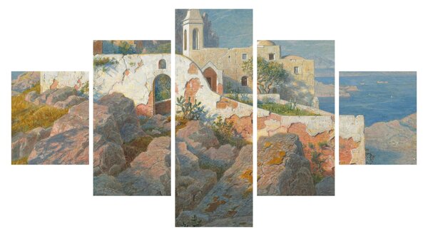Obraz - William Stanley Haseltine, Santa Maria a Cetrella, Anacapri, reprodukce (125x70 cm)