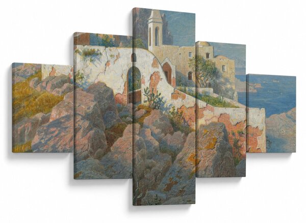 Obraz - William Stanley Haseltine, Santa Maria a Cetrella, Anacapri, reprodukce (125x70 cm)