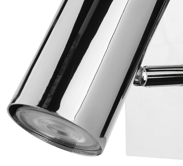 Sada 2 bodových lamp ROSETTA Stříbrná Kov Nastavitelná