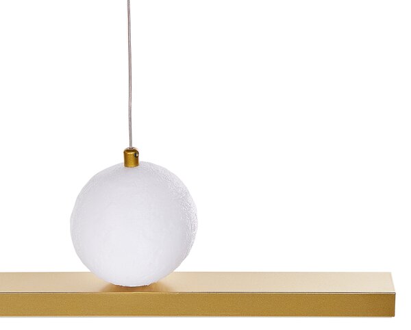 LED závěsná lampa ALWAND Kov Zlatá