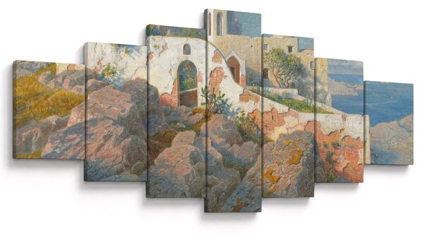 Obraz - William Stanley Haseltine, Santa Maria a Cetrella, Anacapri, reprodukce (210x100 cm)