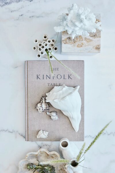 Lene Bjerre Dekorativní mramorová miska Ellia - Linen LB116