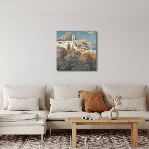 Obraz - William Stanley Haseltine, Santa Maria a Cetrella, Anacapri, reprodukce (30x30 cm)