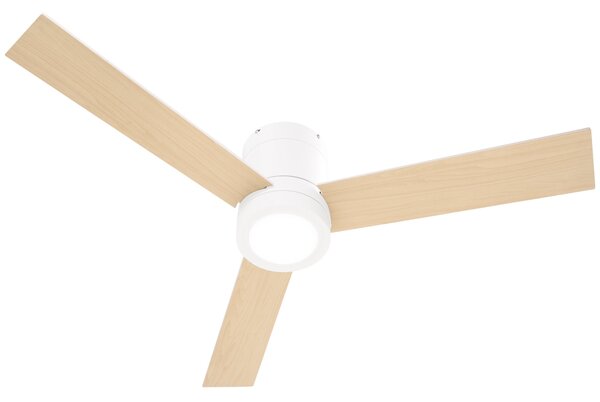 HOMCOM Stropní Ventilátor s Osvětlením, Dálkové Ovládání, 48W Stropní Světlo s Ventilátorem, 112 cm Tichý Stropní Lampa s Nastavitelným Osvětlením a Č