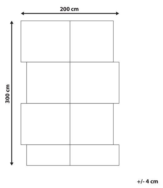 Koberec SANGLI Béžová 200 x 300 cm Juta