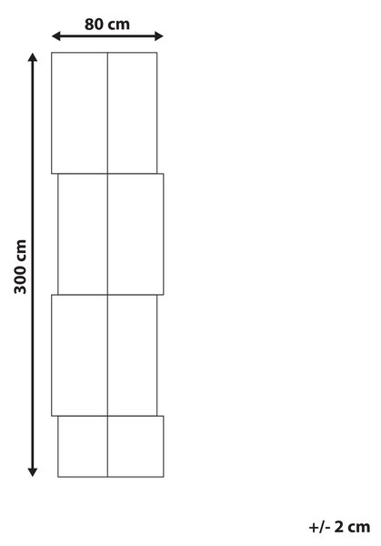 Koberec SANGLI Béžová 80 x 300 cm Juta