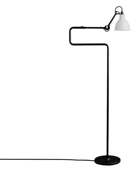 DCW éditions Lampe Gras N°411 E14 stojací svítidlo OválBílá matná