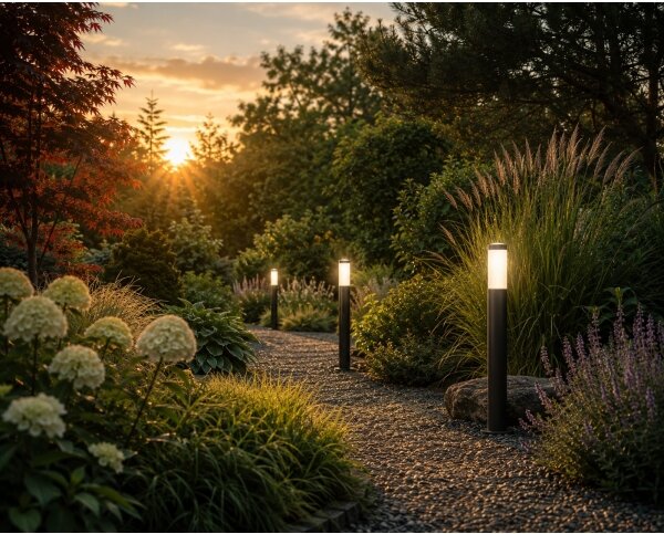 Venkovní lampa LOPPA 1xE27/60W/230V 65 cm IP44 antracit