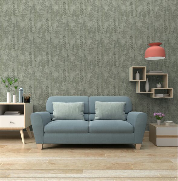 Zelená vliesová tapeta s listy, RE25154, Reflect, Decoprint