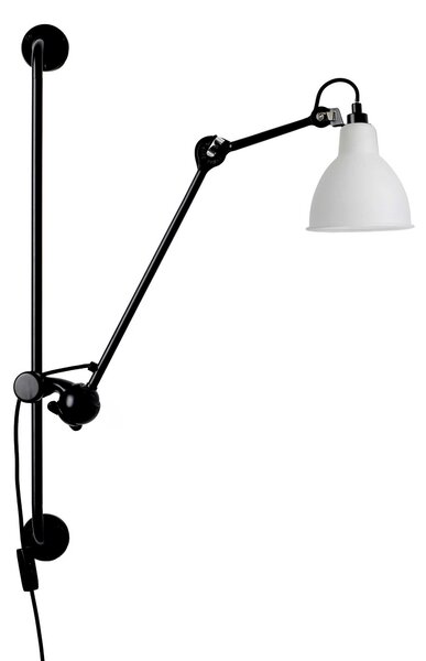 DCW éditions Lampe Gras N°210 E14 nástěnné svítidlo s vypínačem Bílá matnáOvál