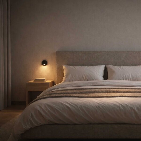 Bedside reading light S LED nástěnné zápustné svítidlo Stříbrná