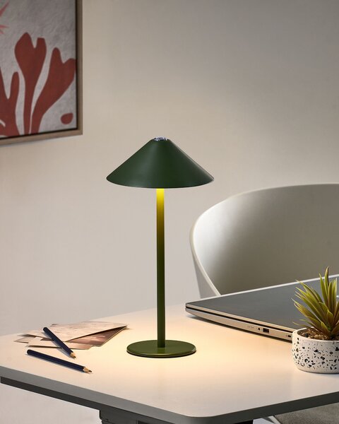 LED bezdrátová stolní lampa MODJO se stmívačem Kov Zelená