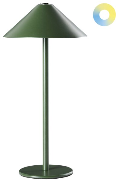 LED bezdrátová stolní lampa MODJO se stmívačem Kov Zelená