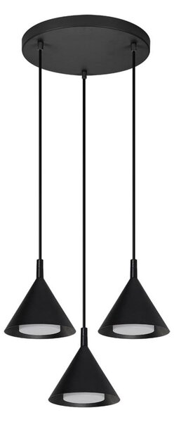 Brilagi - Lustr na lanku CONE TRIPLE ROUND 3xGX53/15W/230V černá