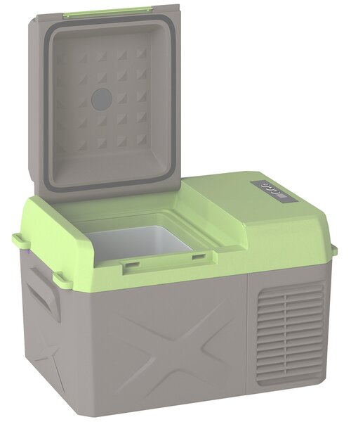 Outsunny 12 Litrová Chladicí Skříňka s Kompresorem Elektrická Chladicí Skříňka s Funkcí Chlazení Propojení Mrazicí Skříňka Termobox Mini Lednička 12/2