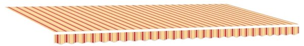 Stahovací markýza Žlutá a oranžová 600 × 300 cm 3331597