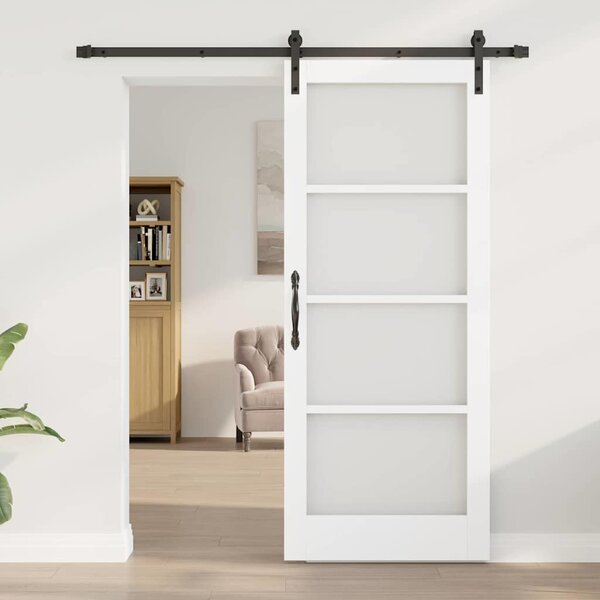 Posuvné dveře ORKDAL Bílá a černá 83 x 202 cm 3331830