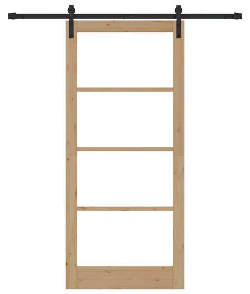 Posuvné dveře ORKDAL Přirozená a černá 93 x 211 cm 3331841