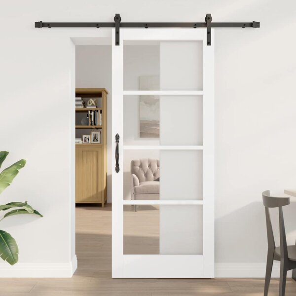 Posuvné dveře ORKDAL Bílá a černá 83 x 202 cm 3331830