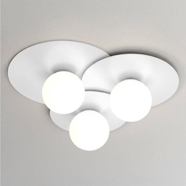 Stropní svítidlo FLAT 3xE27/15W/230V 55x60 cm bílá