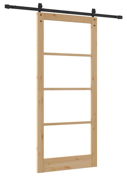 Posuvné dveře ORKDAL Přirozená a černá 93 x 211 cm 3331841