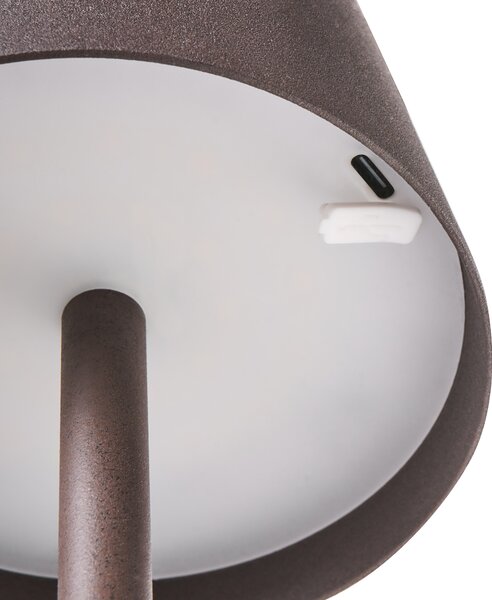 LED bezdrátová stolní lampa BACEIRO se stmívačem Kov Hnědá