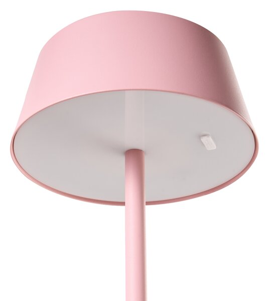 LED bezdrátová stolní lampa GUDER se stmívačem Kov Růžová
