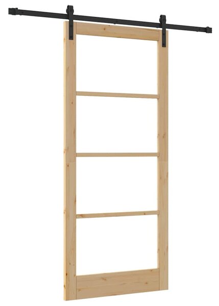 Posuvné dveře ORKDAL Přirozená a černá 93 x 211 cm 3331841