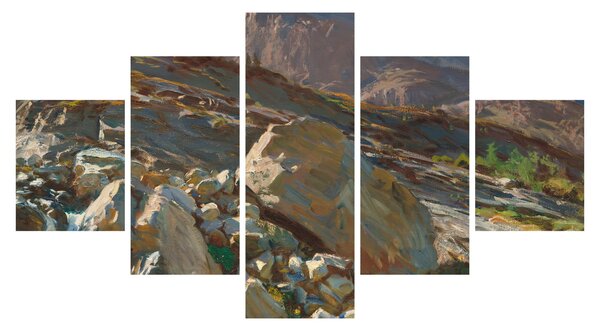 Obraz - John Singer Sargent, Simplon Pass, reprodukce (125x70 cm)