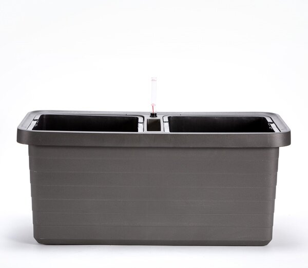 Samozavlažovací velkoobjemový truhlík Berberis DUO antracit 80 cm