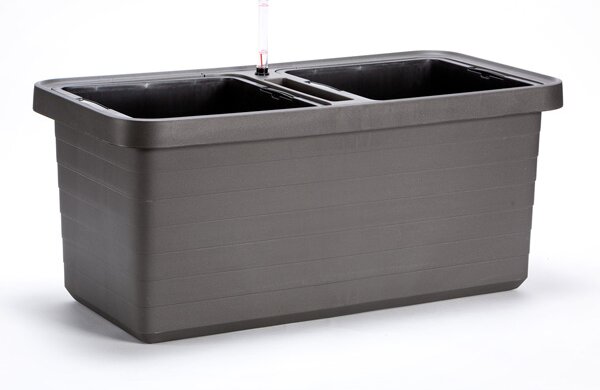 Samozavlažovací velkoobjemový truhlík Berberis DUO antracit 80 cm