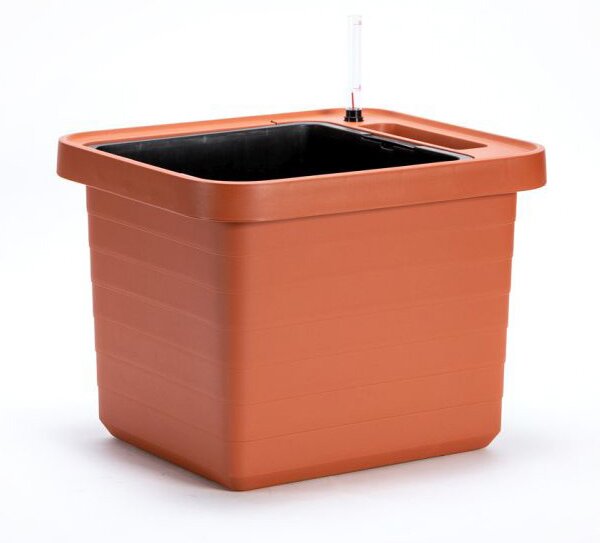 Samozavlažovací velkoobjemový truhlík Berberis UNO 45 cm - terakota