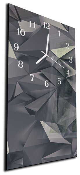 Nástěnné hodiny 30x60cm abstraktní geometrické tvary - plexi