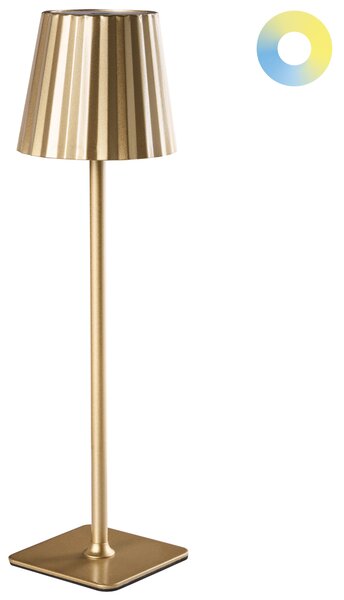 LED bezdrátová stolní lampa ABARO se stmívačem Kov Zlatá