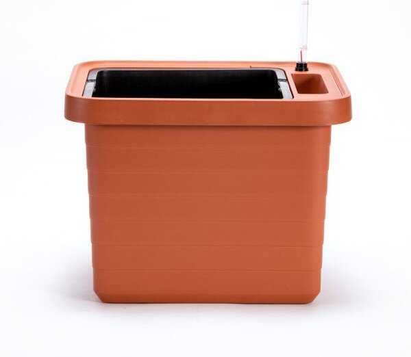 Samozavlažovací velkoobjemový truhlík Berberis UNO 45 cm - terakota