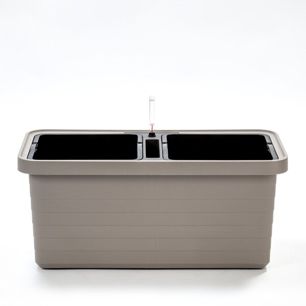 Samozavlažovací velkoobjemový truhlík Berberis DUO taupe 80 cm