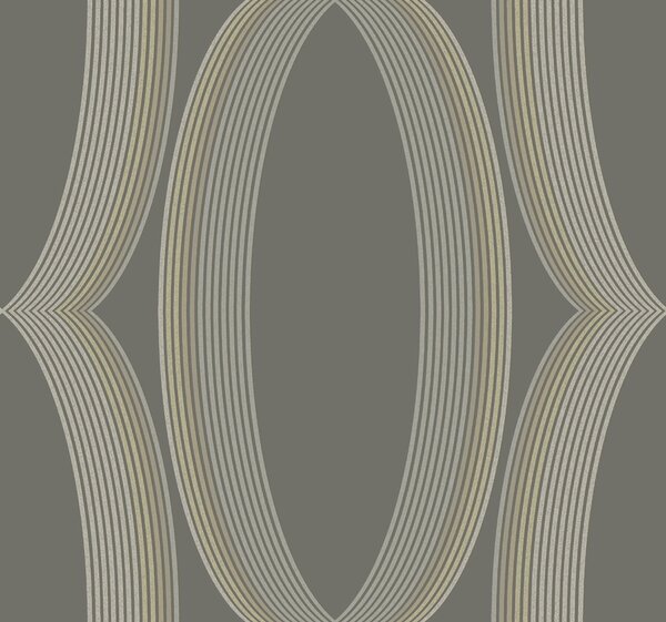 Hnědá vliesová tapeta s geometrickým vzorem, EV3986, Candice Olson Casual Elegance, York