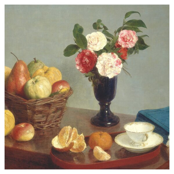 Obraz - Henri Fantin-Latour, Still Life, reprodukce (30x30 cm)