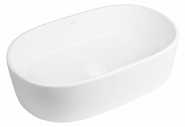 Oltens Lom umyvadlo 55x34 cm oválné na pult bílá 40311000