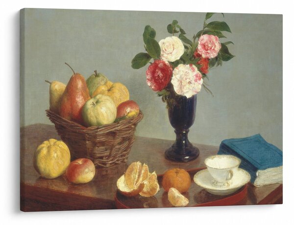 Obraz - Henri Fantin-Latour, Still Life, reprodukce (70x50 cm)