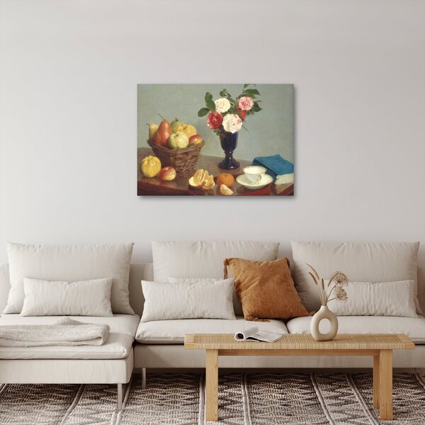 Obraz - Henri Fantin-Latour, Still Life, reprodukce (70x50 cm)