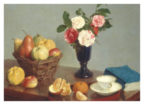 Obraz - Henri Fantin-Latour, Still Life, reprodukce (70x50 cm)